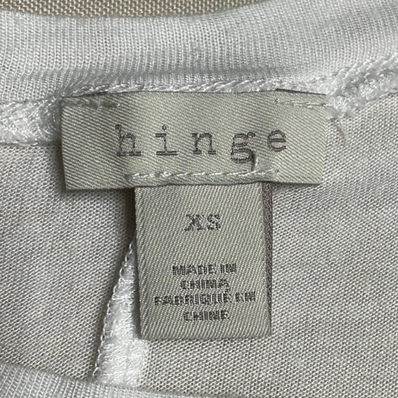 HINGE White Knot Front Women's Top - Picture 9 of 10